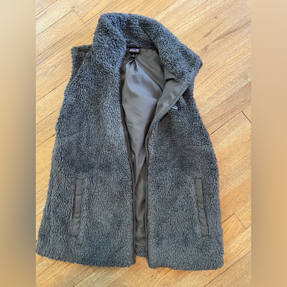 Patagonia medium fleece vest grey